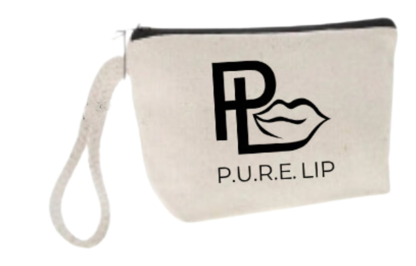 Small Canvas Makeup Wristlet Bag